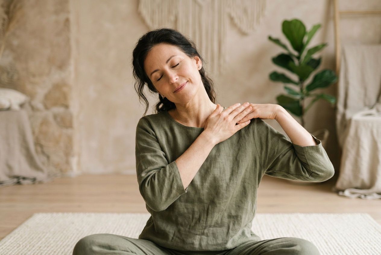 Cviky na šíji a ramena: uvolněte napětí v krku za 7 minut